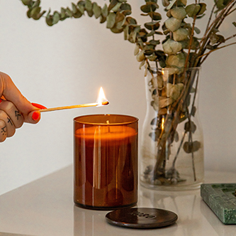 candle being lit