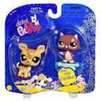 a pair of littlest pet shop animals in packaging